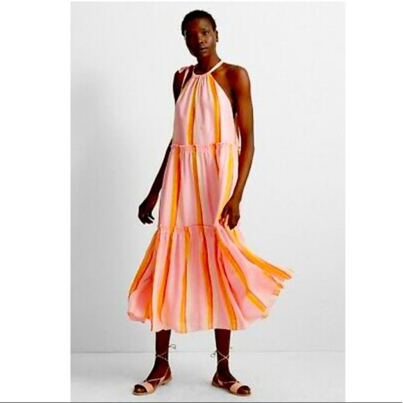 Club Monaco Dresses & Skirts - Club Monaco Silk Dress - Halter - Fully Line - Size 4